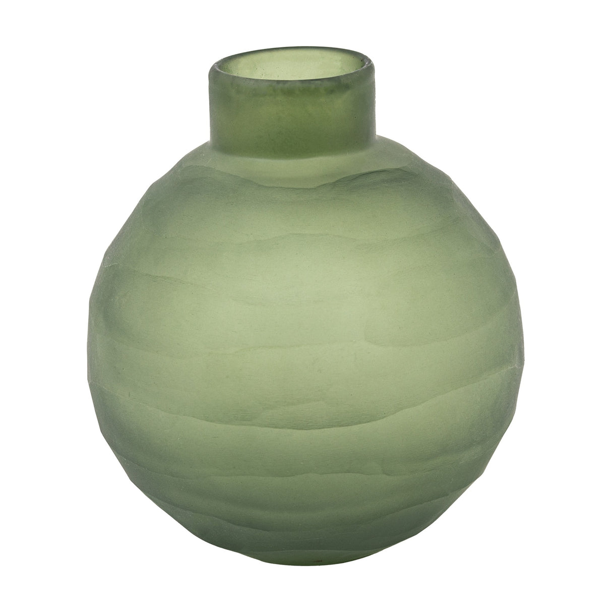 Bevelled Glass Globe Vase