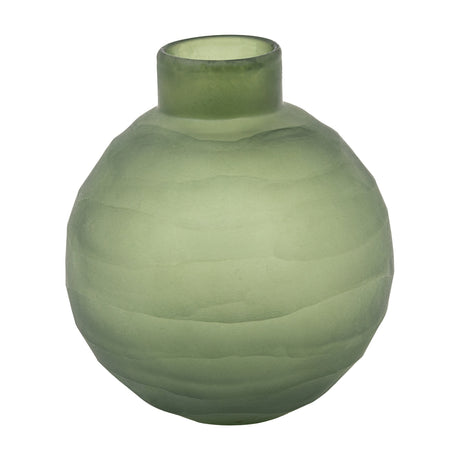 Bevelled Glass Globe Vase