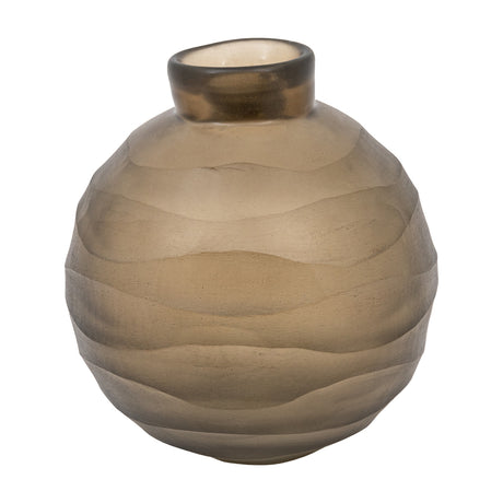 Bevelled Glass Globe Vase