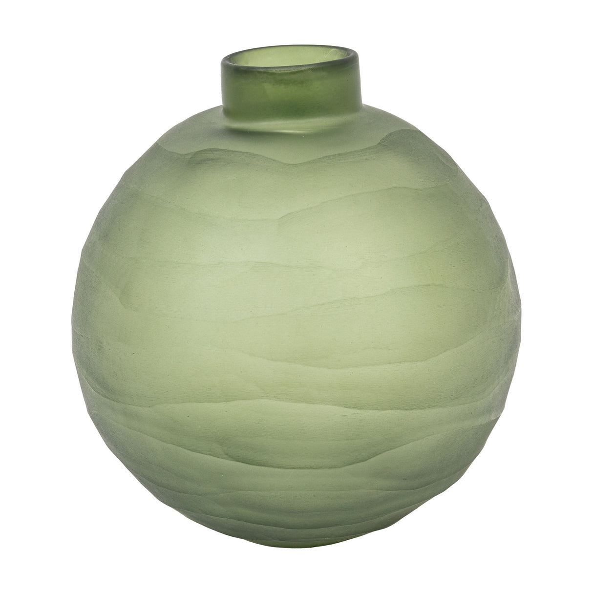 Bevelled Glass Globe Vase