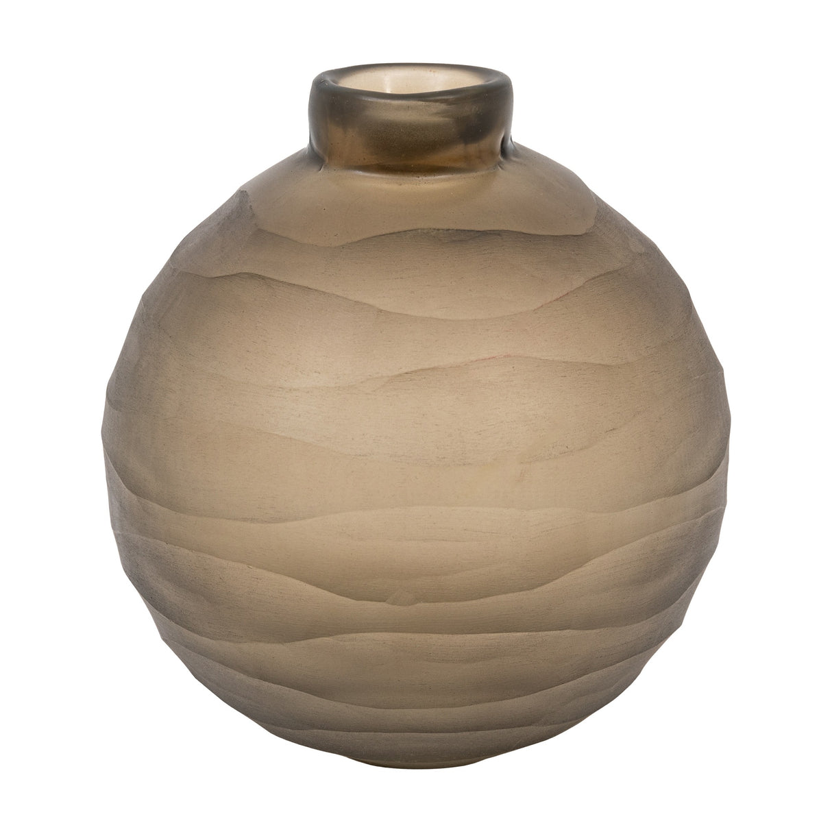 Bevelled Glass Globe Vase