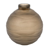 Bevelled Glass Globe Vase