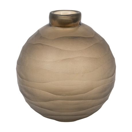 Bevelled Glass Globe Vase