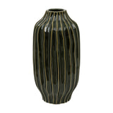 Organic Ribbed Ceramic Vase