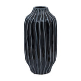 Organic Ribbed Ceramic Vase