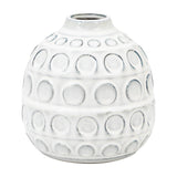 Kusama Dotted Ceramic Vase – White