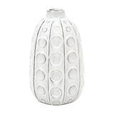 Kusama Dotted Ceramic Vase – White