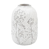 Meadow Embossed Ceramic Vase – Stone