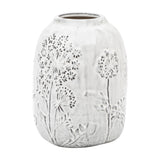Meadow Embossed Ceramic Vase – Stone
