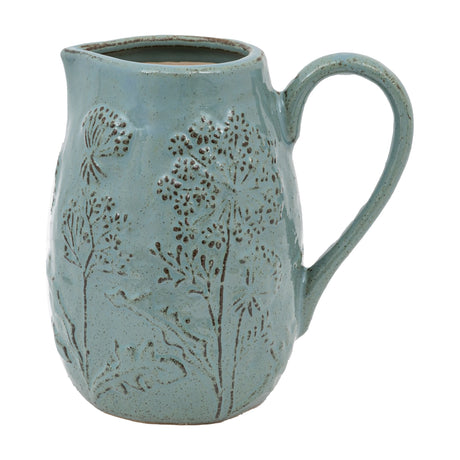 Meadow Embossed Ceramic Jug