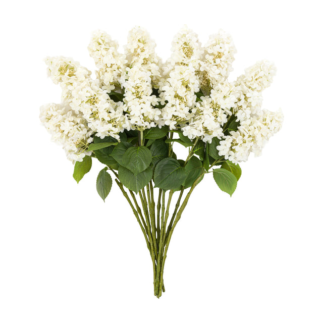 Artificial Cone Hydrangea Floral Stem Set of 12