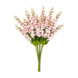 Artificial Hollyhock Floral Stems Set of 12