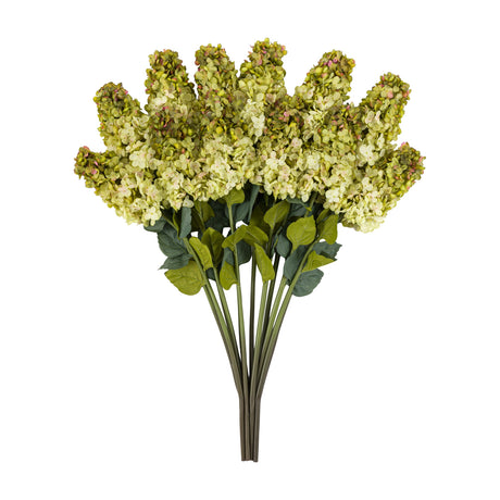 Artificial Vintage Cone Hydrangea Stems Set of 12