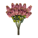 Artificial Vintage Cone Hydrangea Stems Set of 12
