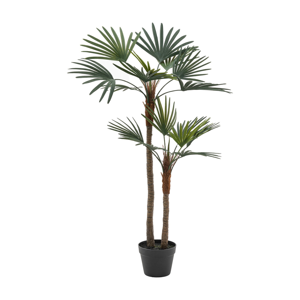 Artificial Fan Palm Tree in Pot – Green