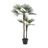 Artificial Fan Palm Tree in Pot – Green