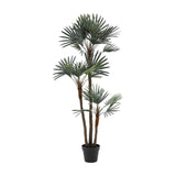 Artificial Fan Palm Tree in Pot – Green