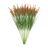 Artificial Grass Stems with Seed Heads Set of 12