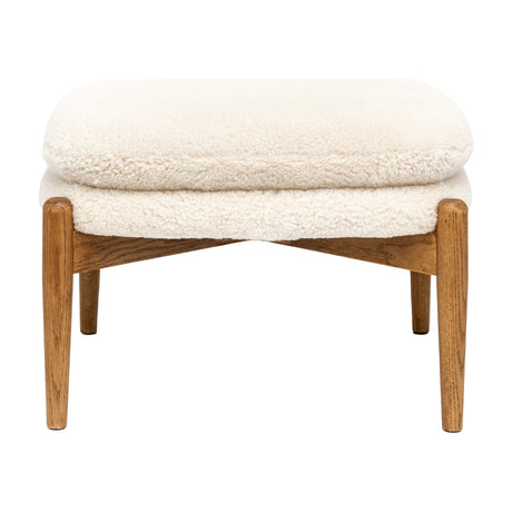 Datsun Sheepskin Footstool – Cream