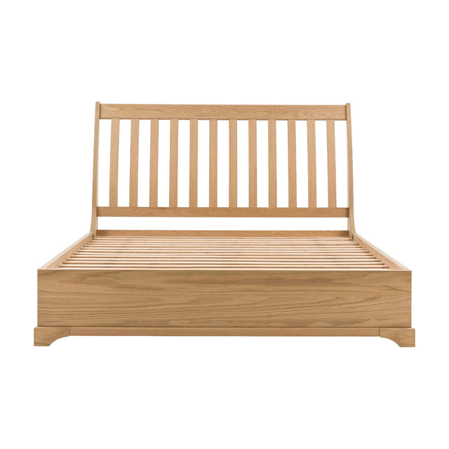Malvern Slatted Double Bed Frame – Natural Oak