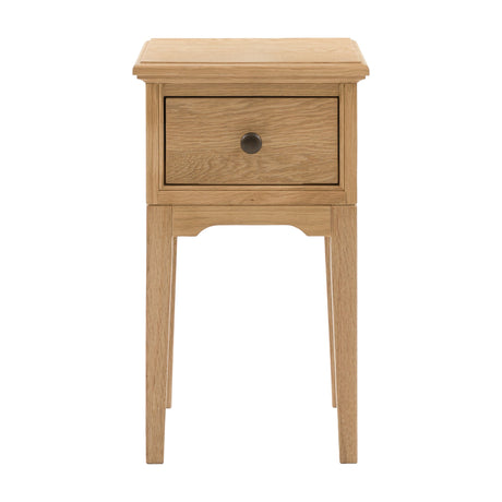 Malvern 1 Drawer Bedside Table – Natural Oak