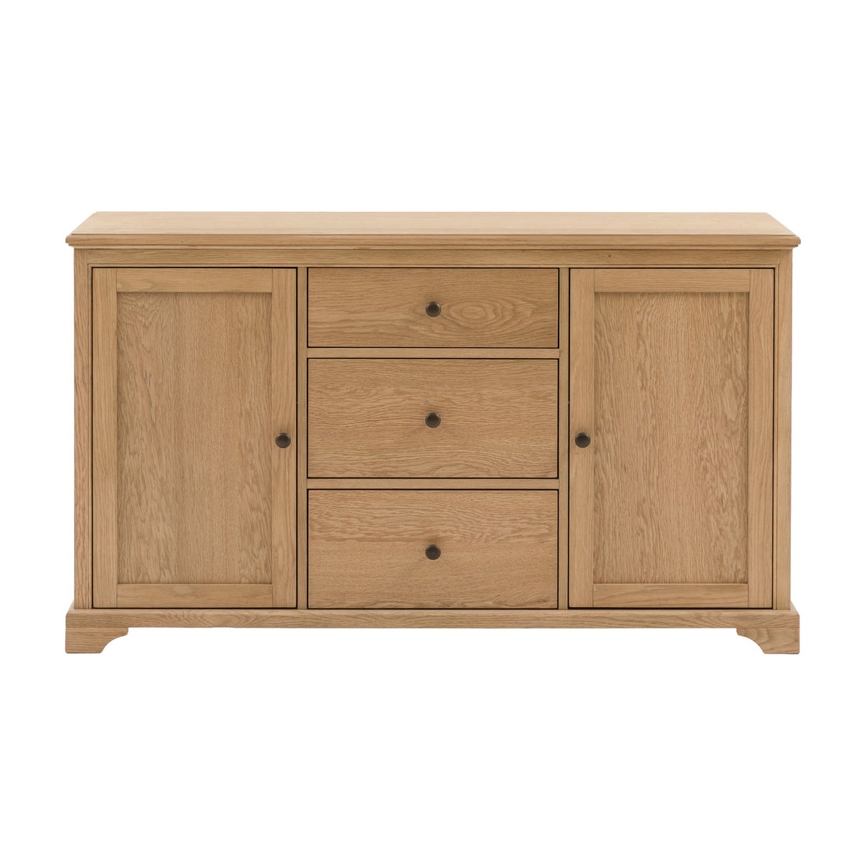 Malvern 2 Door 3 Drawer Sideboard – Natural Oak