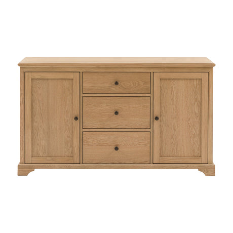 Malvern 2 Door 3 Drawer Sideboard – Natural Oak