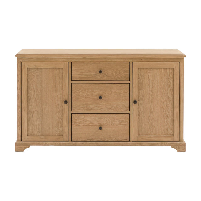 Malvern 2 Door 3 Drawer Sideboard – Natural Oak
