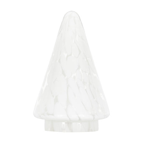 Confetti Glass Tree Decoration – White