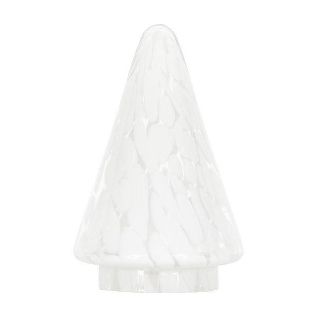 Confetti Glass Tree Decoration – White