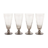 Swirl Footed Flute Glasses Set of 4