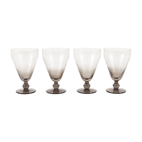 Swirl Wine Glasses Set of 4