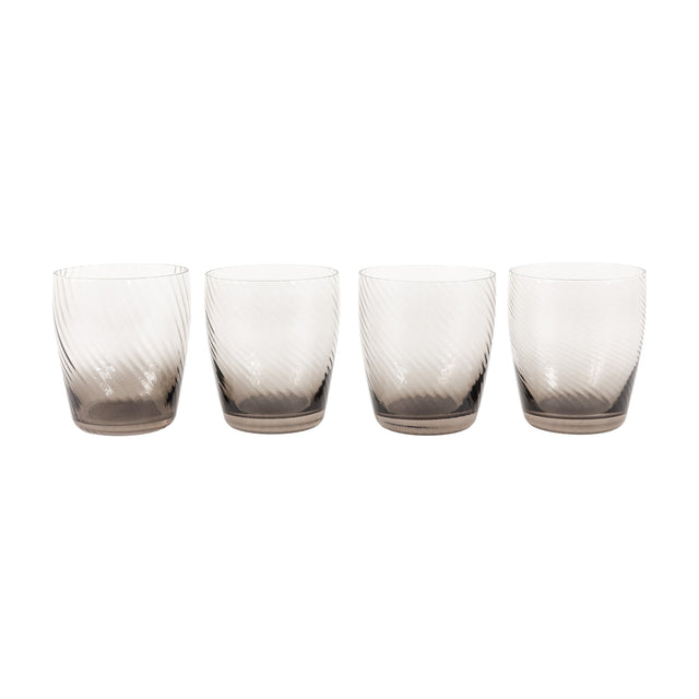 Swirl Tumbler Glasses Set of 4