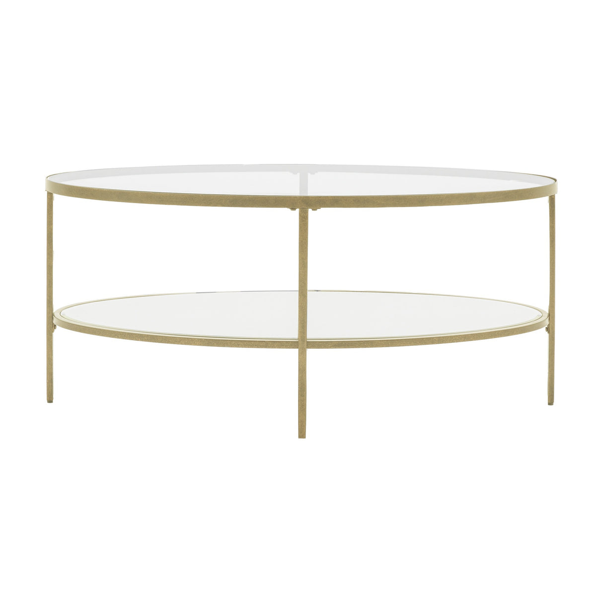 Hudson Oval Glass Coffee Table