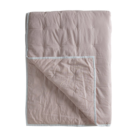 Cotton Stitch Bedspread – Blush