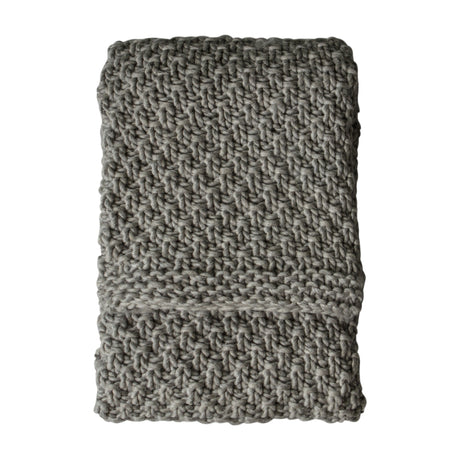 Moss Chunky Knitted Throw