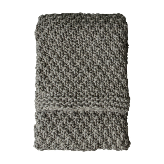 Moss Chunky Knitted Throw