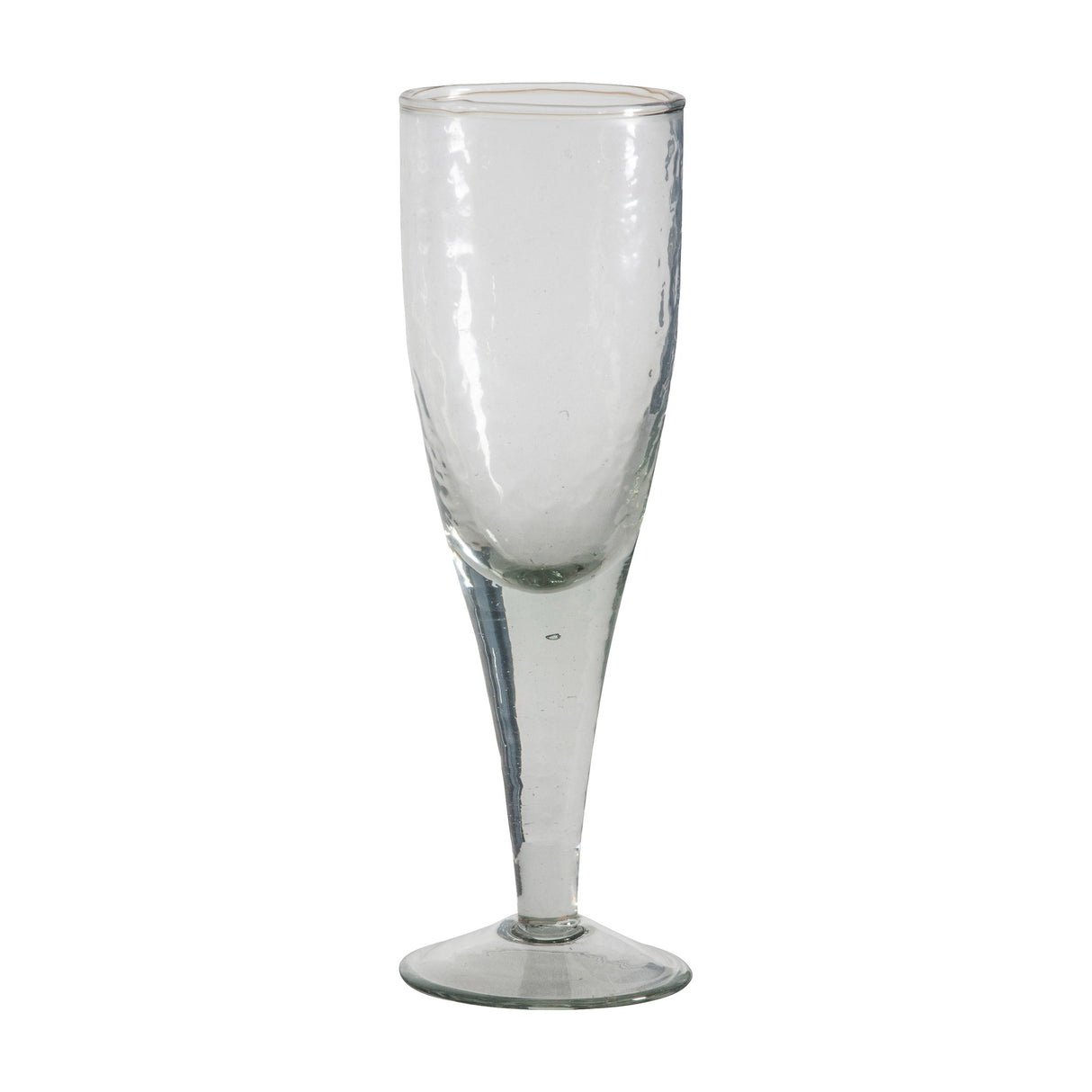 Orkin Hammered Champagne Flute Set of 4 – Clear