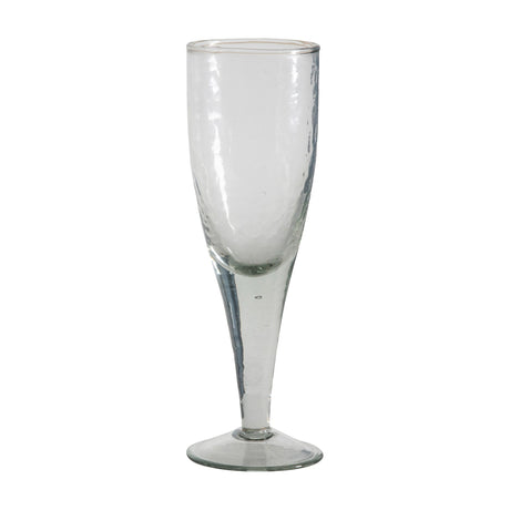 Orkin Hammered Champagne Flute Set of 4 – Clear