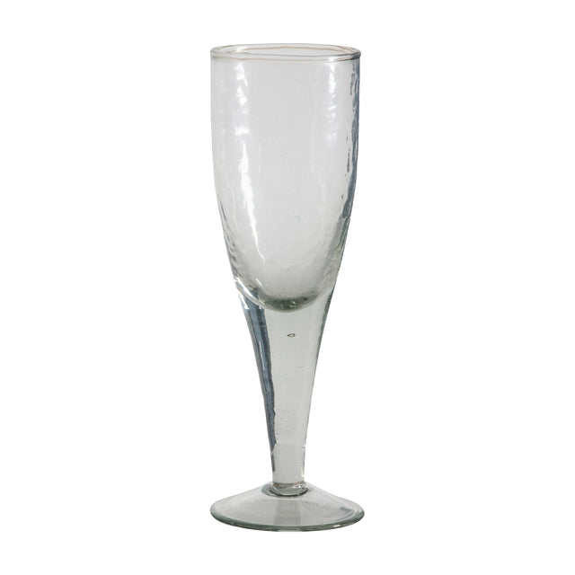 Orkin Hammered Champagne Flute Set of 4 – Clear