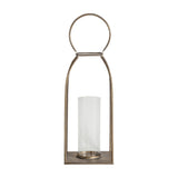 Alcora Metal Lantern with Glass Hurricane