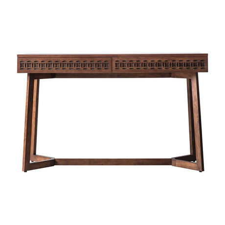 Boho Retreat Two Drawer Desk – Brown