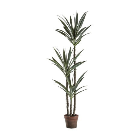 Artificial Yucca Tree with 3 Heads – Green