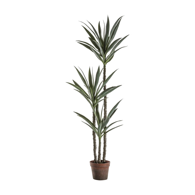 Artificial Yucca Tree with 3 Heads – Green