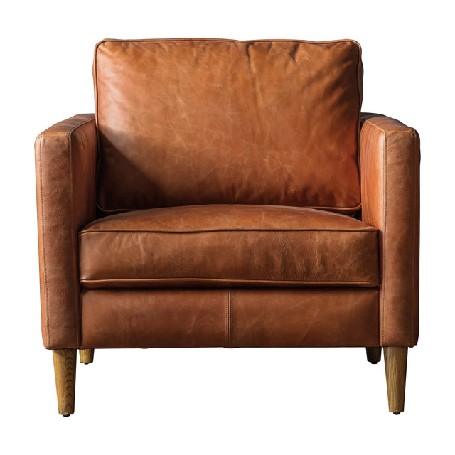Osborne Armchair – Vintage Brown Leather
