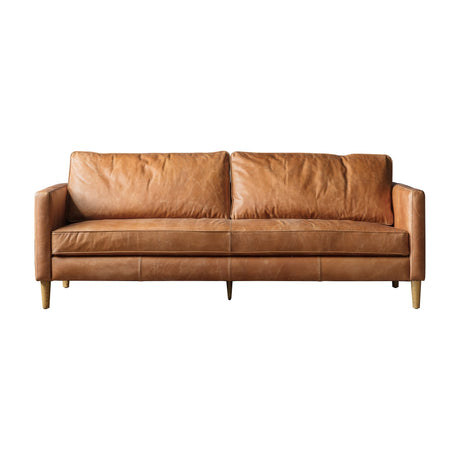 Osborne 3 Seater Sofa – Vintage Brown Leather