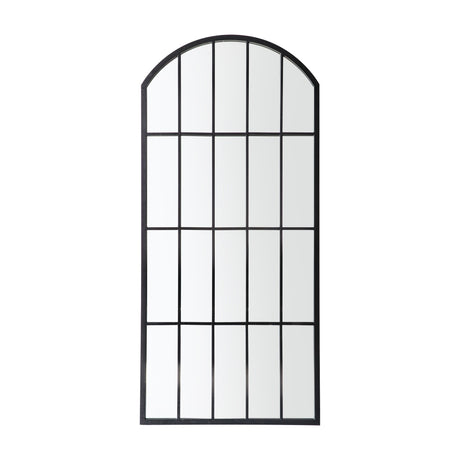 Kemsley Arched Window Mirror – Black