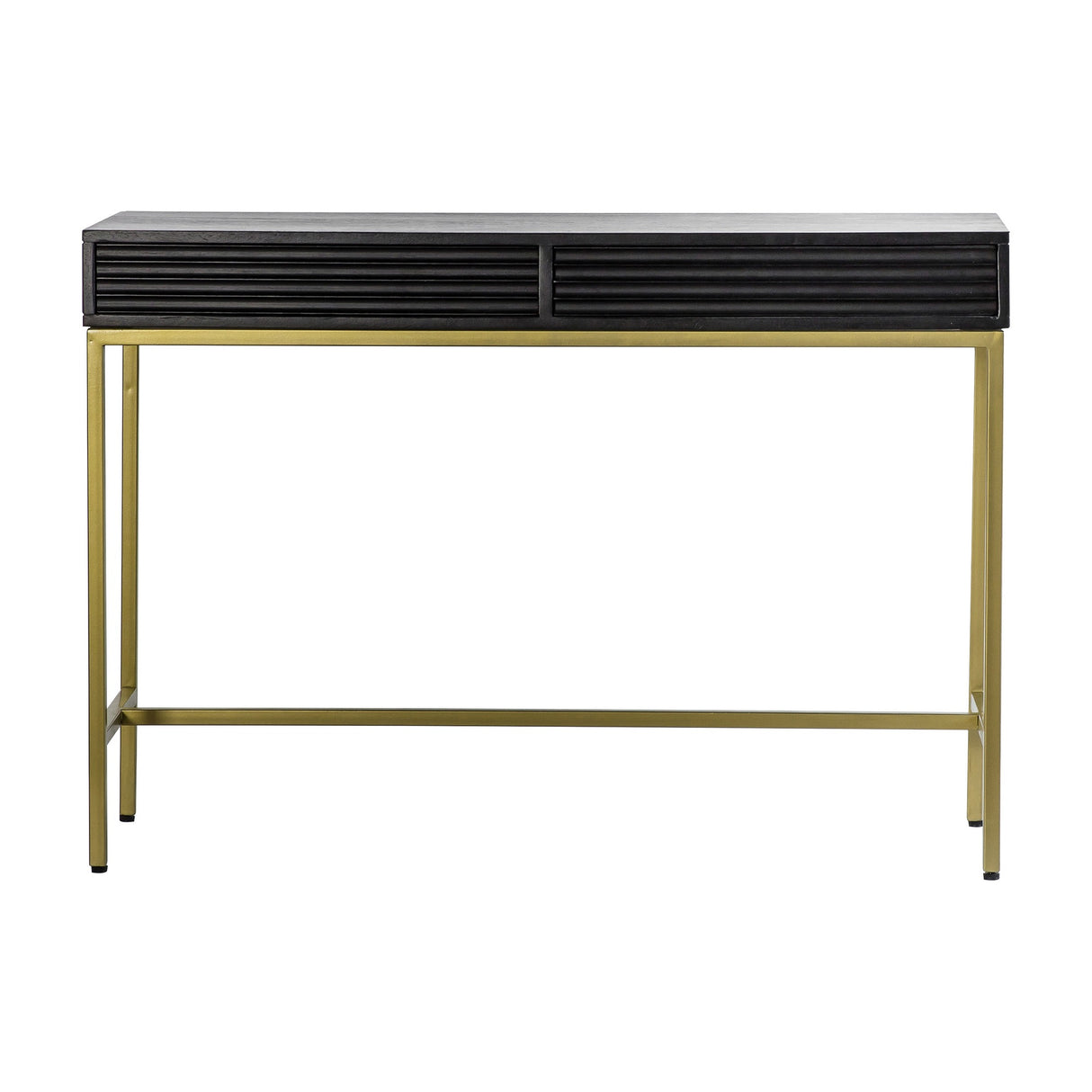 Ripple 2 Drawer Console Table – Black