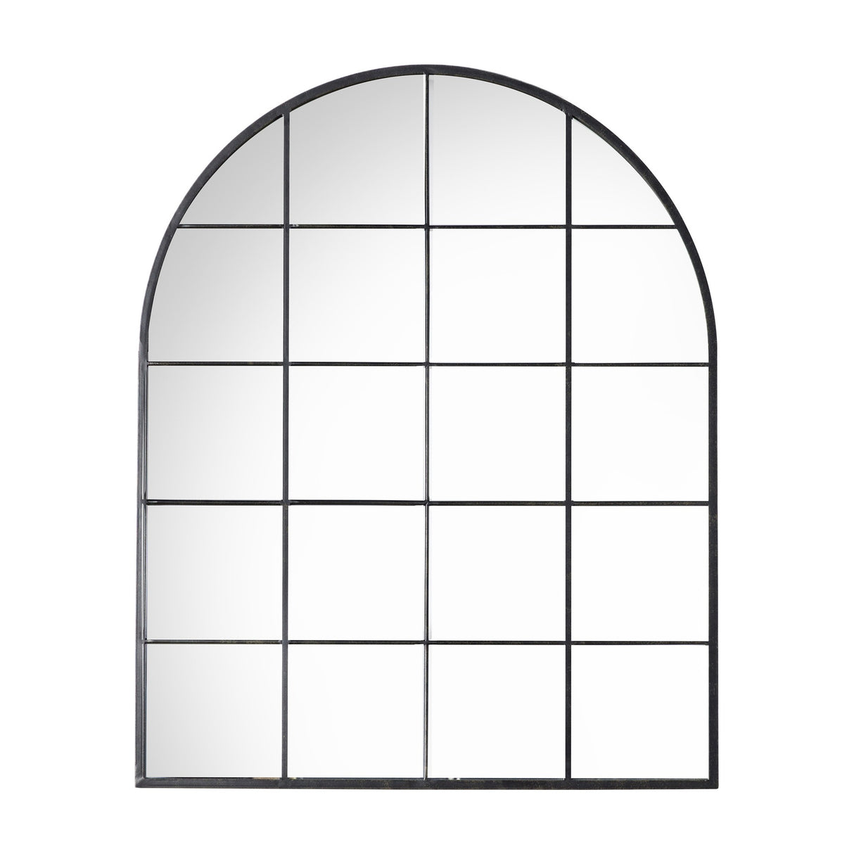 Hampstead Arched Window Mirror – Black