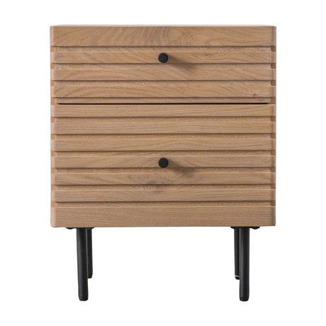 Okayama 2 Drawer Bedside – Oak
